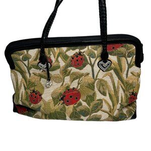 BRIGHTON Alyssa Lady Bug Tapestry Weekender Carpet Bag Tote
